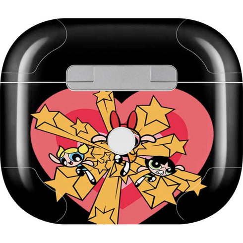 Cartoon Network Powerpuff Girls Gold Stars Apple AirPods (3rd Gen 2021) Skin