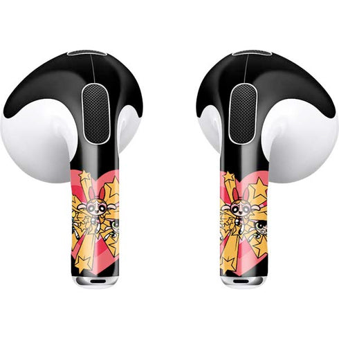 Cartoon Network Powerpuff Girls Gold Stars Apple AirPods (3rd Gen 2021) Skin