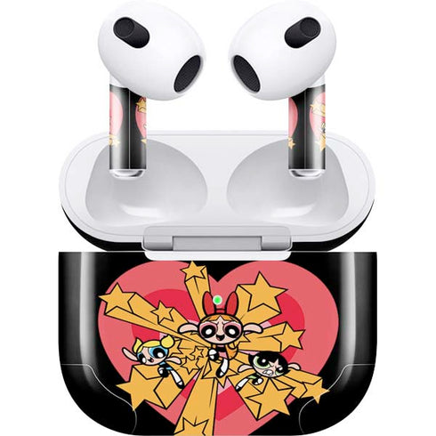 Cartoon Network Powerpuff Girls Gold Stars Apple AirPods (3rd Gen 2021) Skin