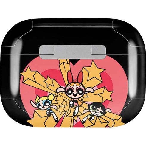 Cartoon Network Powerpuff Girls Gold Stars Apple AirPods Pro Skin