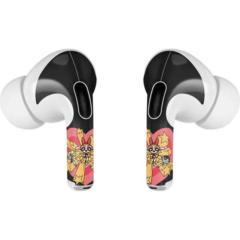 Cartoon Network Powerpuff Girls Gold Stars Apple AirPods Pro Skin