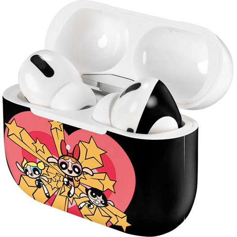 Cartoon Network Powerpuff Girls Gold Stars Apple AirPods Pro Skin