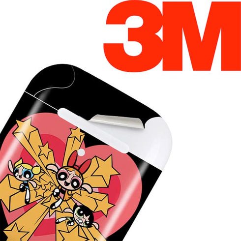 Cartoon Network Powerpuff Girls Gold Stars Apple AirPods Skin