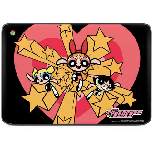 Cartoon Network Powerpuff Girls Gold Stars HP Chromebook Skin