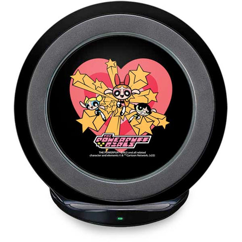 Cartoon Network Powerpuff Girls Gold Stars Fast Charge Wireless Charging Stand Skin