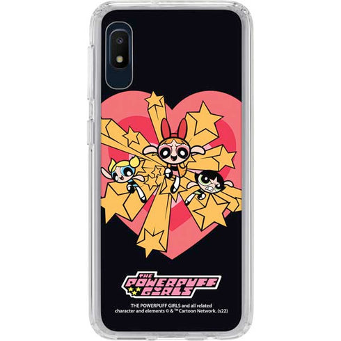 Cartoon Network Powerpuff Girls Gold Stars Galaxy A10e Clear Case