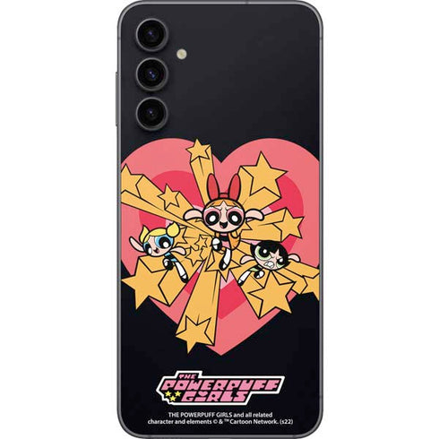 Cartoon Network Powerpuff Girls Gold Stars Galaxy A14 5G Skin