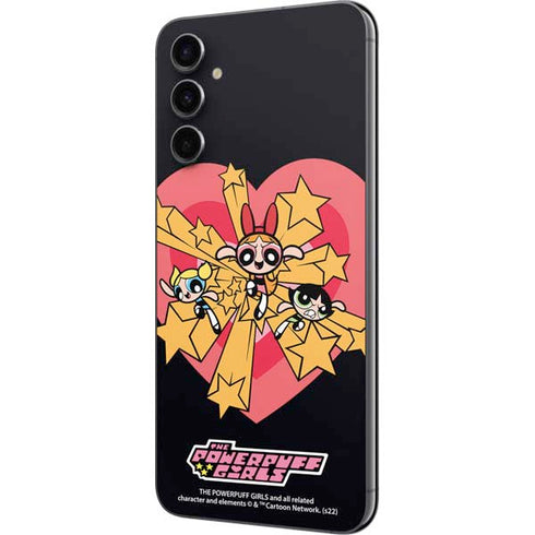 Cartoon Network Powerpuff Girls Gold Stars Galaxy A14 5G Skin