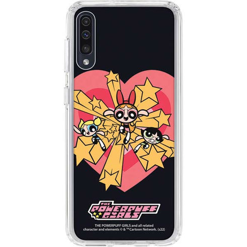Cartoon Network Powerpuff Girls Gold Stars Galaxy A50 Clear Case