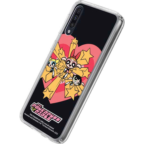 Cartoon Network Powerpuff Girls Gold Stars Galaxy A50 Clear Case
