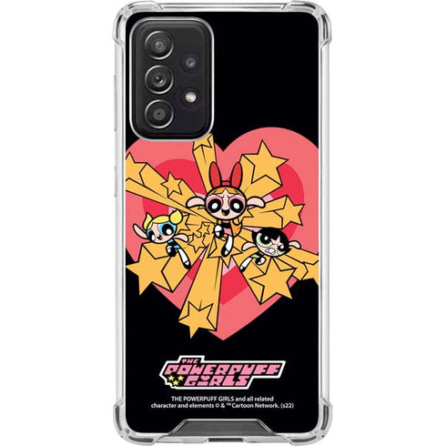 Cartoon Network Powerpuff Girls Gold Stars Galaxy A52 5G Clear Case