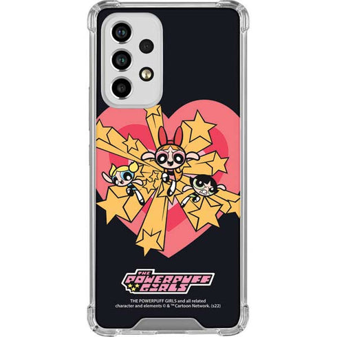 Cartoon Network Powerpuff Girls Gold Stars Galaxy A53 5G Clear Case
