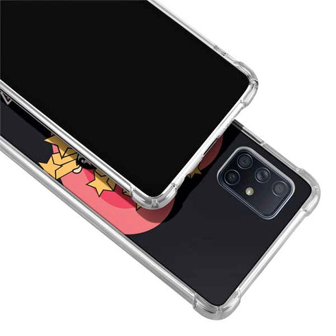 Cartoon Network Powerpuff Girls Gold Stars Galaxy A71 5G Clear Case