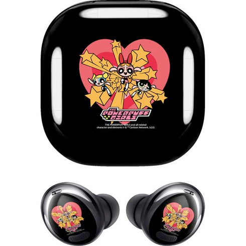 Cartoon Network Powerpuff Girls Gold Stars Galaxy Buds Pro Skin