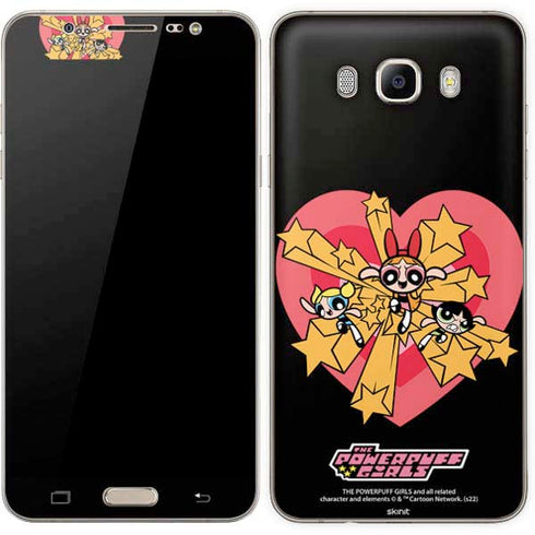 Cartoon Network Powerpuff Girls Gold Stars Galaxy J7 Skin