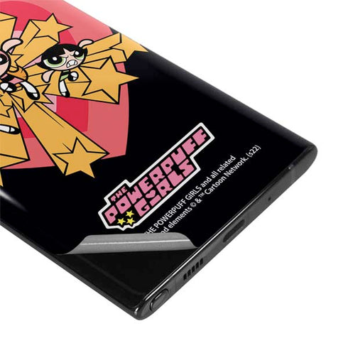 Cartoon Network Powerpuff Girls Gold Stars Galaxy Note 10 Plus Skin