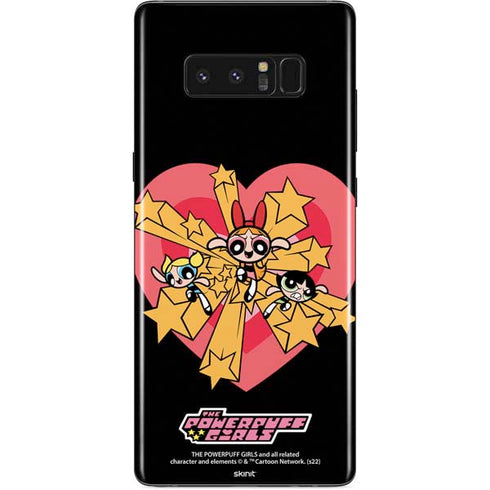 Cartoon Network Powerpuff Girls Gold Stars Galaxy Note 8 Skin