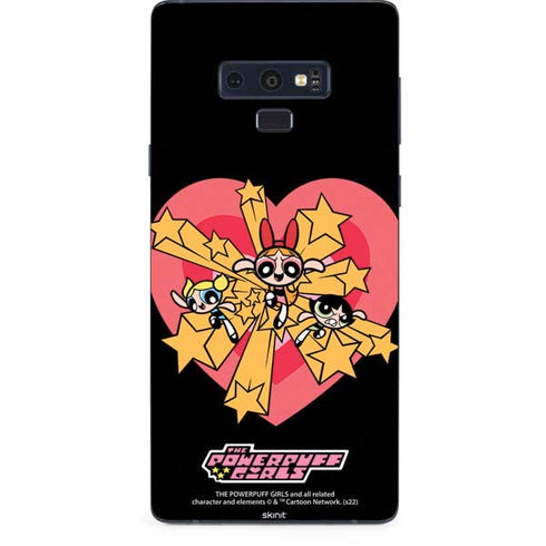Cartoon Network Powerpuff Girls Gold Stars Galaxy Note 9 Skin