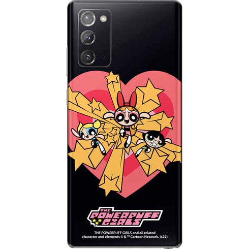 Cartoon Network Powerpuff Girls Gold Stars Galaxy Note20 5G Skin