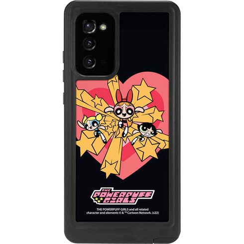 Cartoon Network Powerpuff Girls Gold Stars Galaxy Note20 5G Waterproof Case
