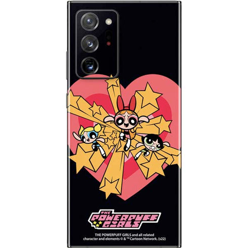 Cartoon Network Powerpuff Girls Gold Stars Galaxy Note20 Ultra 5G Skin