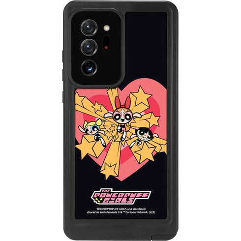 Cartoon Network Powerpuff Girls Gold Stars Galaxy Note20 Ultra 5G Waterproof Case