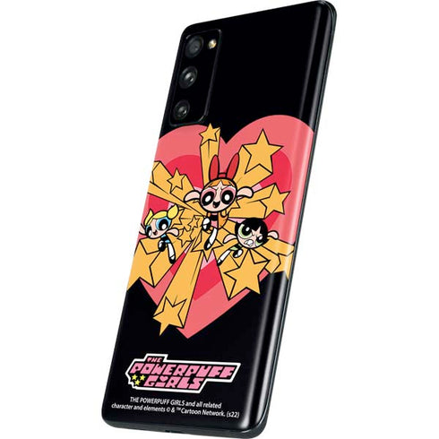 Cartoon Network Powerpuff Girls Gold Stars Galaxy S20 Fan Edition Skin