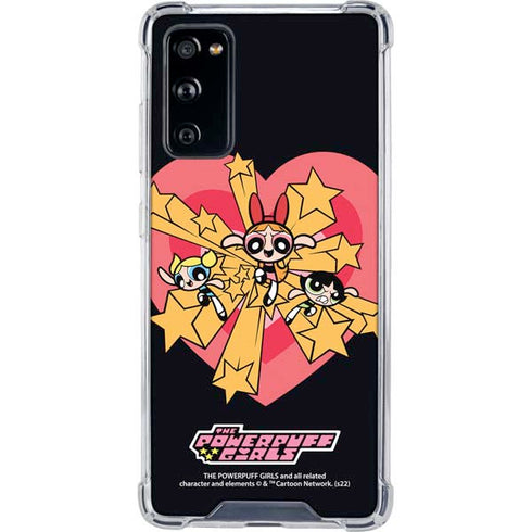 Cartoon Network Powerpuff Girls Gold Stars Galaxy S20 FE Clear Case