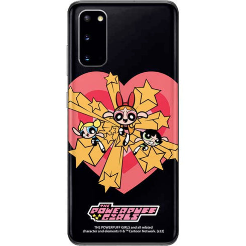 Cartoon Network Powerpuff Girls Gold Stars Galaxy S20 Skin