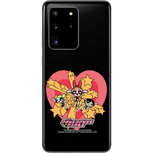 Cartoon Network Powerpuff Girls Gold Stars Galaxy S20 Ultra 5G Skin