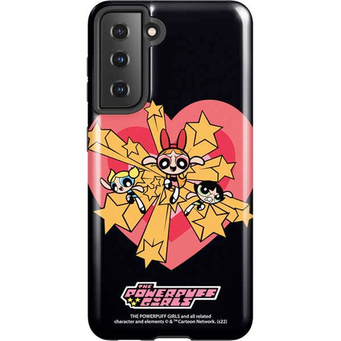 Cartoon Network Powerpuff Girls Gold Stars Galaxy S21 5G Pro Case