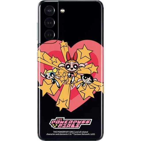 Cartoon Network Powerpuff Girls Gold Stars Galaxy S21 5G Skin