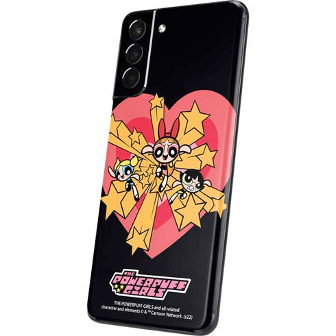Cartoon Network Powerpuff Girls Gold Stars Galaxy S21 5G Skin