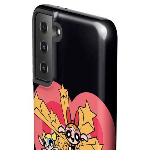 Cartoon Network Powerpuff Girls Gold Stars Galaxy S21 Plus 5G Pro Case
