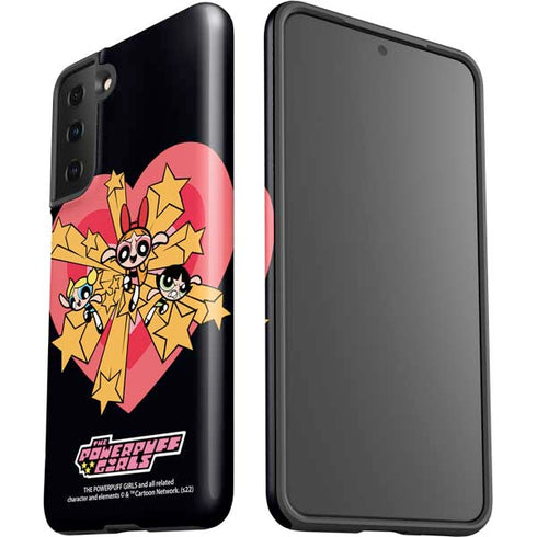 Cartoon Network Powerpuff Girls Gold Stars Galaxy S21 Plus 5G Pro Case