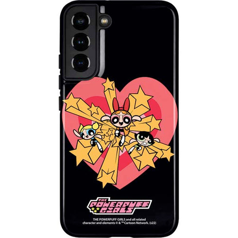 Cartoon Network Powerpuff Girls Gold Stars Galaxy S22 Plus Pro Case