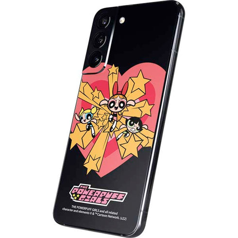 Cartoon Network Powerpuff Girls Gold Stars Galaxy S22 Plus Skin
