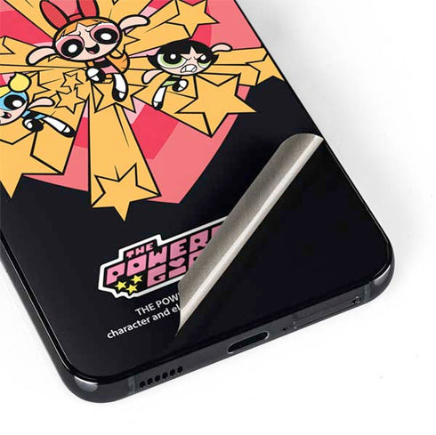 Cartoon Network Powerpuff Girls Gold Stars Galaxy S22 Skin