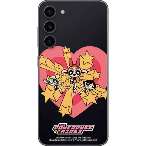 Cartoon Network Powerpuff Girls Gold Stars Galaxy S23 Plus Skin
