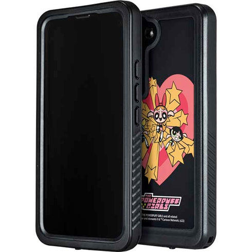 Cartoon Network Powerpuff Girls Gold Stars Galaxy S23 Plus Waterproof Case