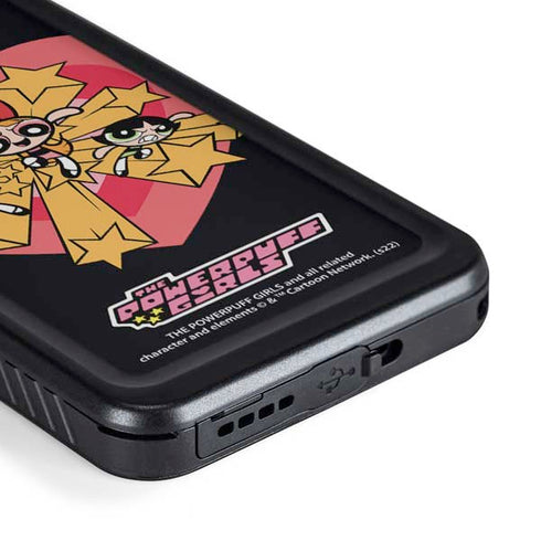 Cartoon Network Powerpuff Girls Gold Stars Galaxy S23 Waterproof Case