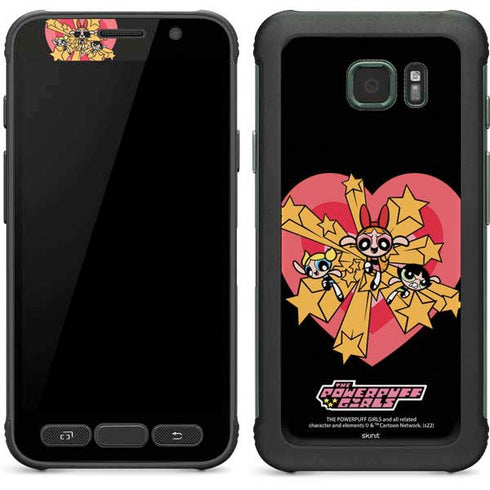Cartoon Network Powerpuff Girls Gold Stars Galaxy S7 Active Skin
