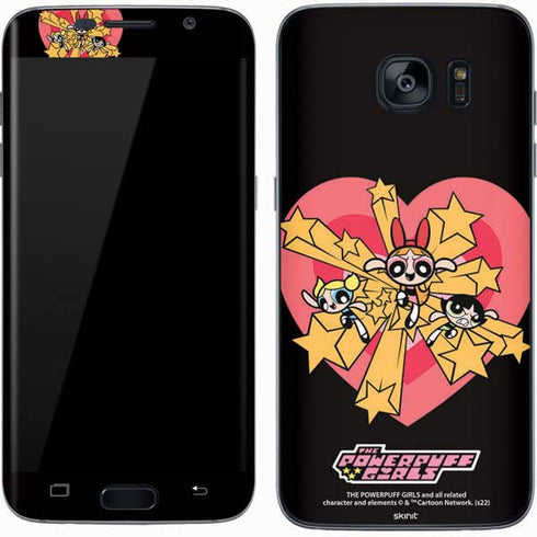 Cartoon Network Powerpuff Girls Gold Stars Galaxy S7 Skin