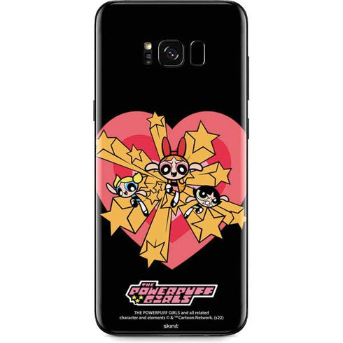 Cartoon Network Powerpuff Girls Gold Stars Galaxy S8 Plus Skin