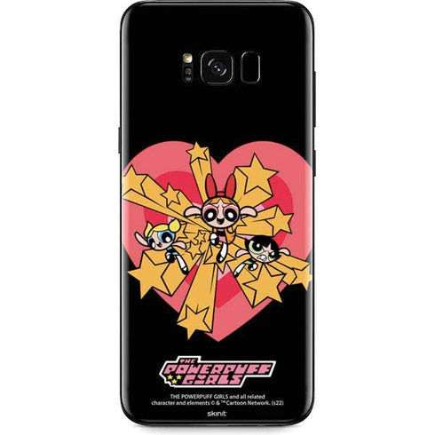 Cartoon Network Powerpuff Girls Gold Stars Galaxy S8 Skin
