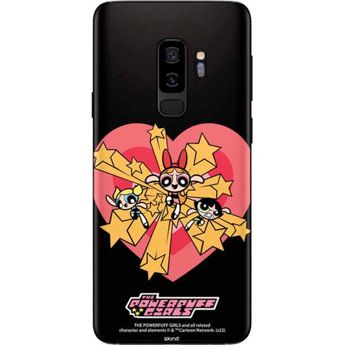 Cartoon Network Powerpuff Girls Gold Stars Galaxy S9 Plus Skin