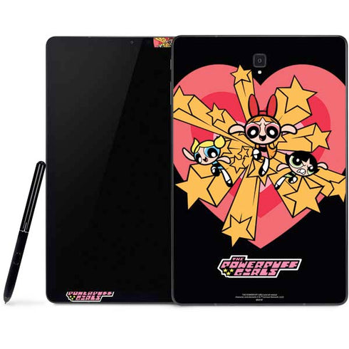 Cartoon Network Powerpuff Girls Gold Stars Samsung Galaxy Tab Skin
