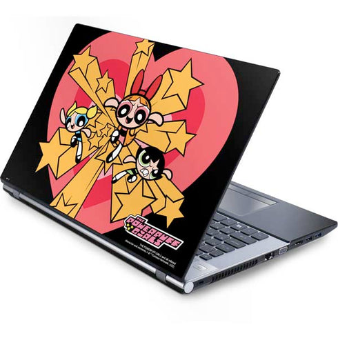 Cartoon Network Powerpuff Girls Gold Stars Generic Laptop Skin