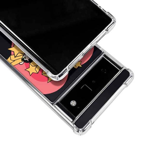 Cartoon Network Powerpuff Girls Gold Stars Google Pixel 6 Clear Case