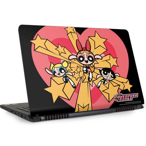 Cartoon Network Powerpuff Girls Gold Stars Dell Inspiron Skin